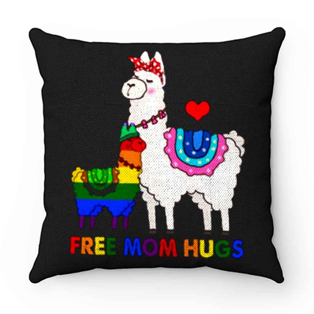 Free Mom Hugs Cute Llama LGBT Support Pillow Case Cover