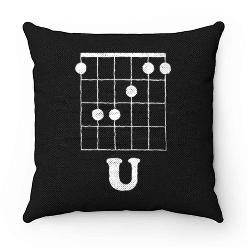Funny Hidden Message Guitar Pillow Case Cover