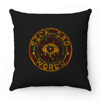 Funny Sick Sad World Eye Cry Vintage Pillow Case Cover
