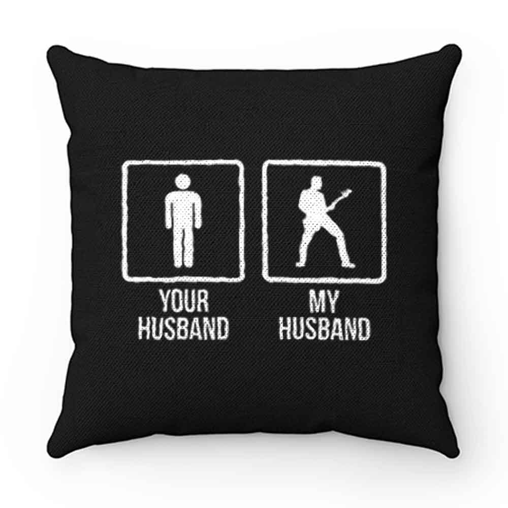 Funny Wife Guitarist Musician Band Shirt Rock Band Pillow Case Cover