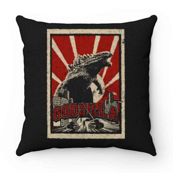 Godzilla Retro Vintage Pillow Case Cover