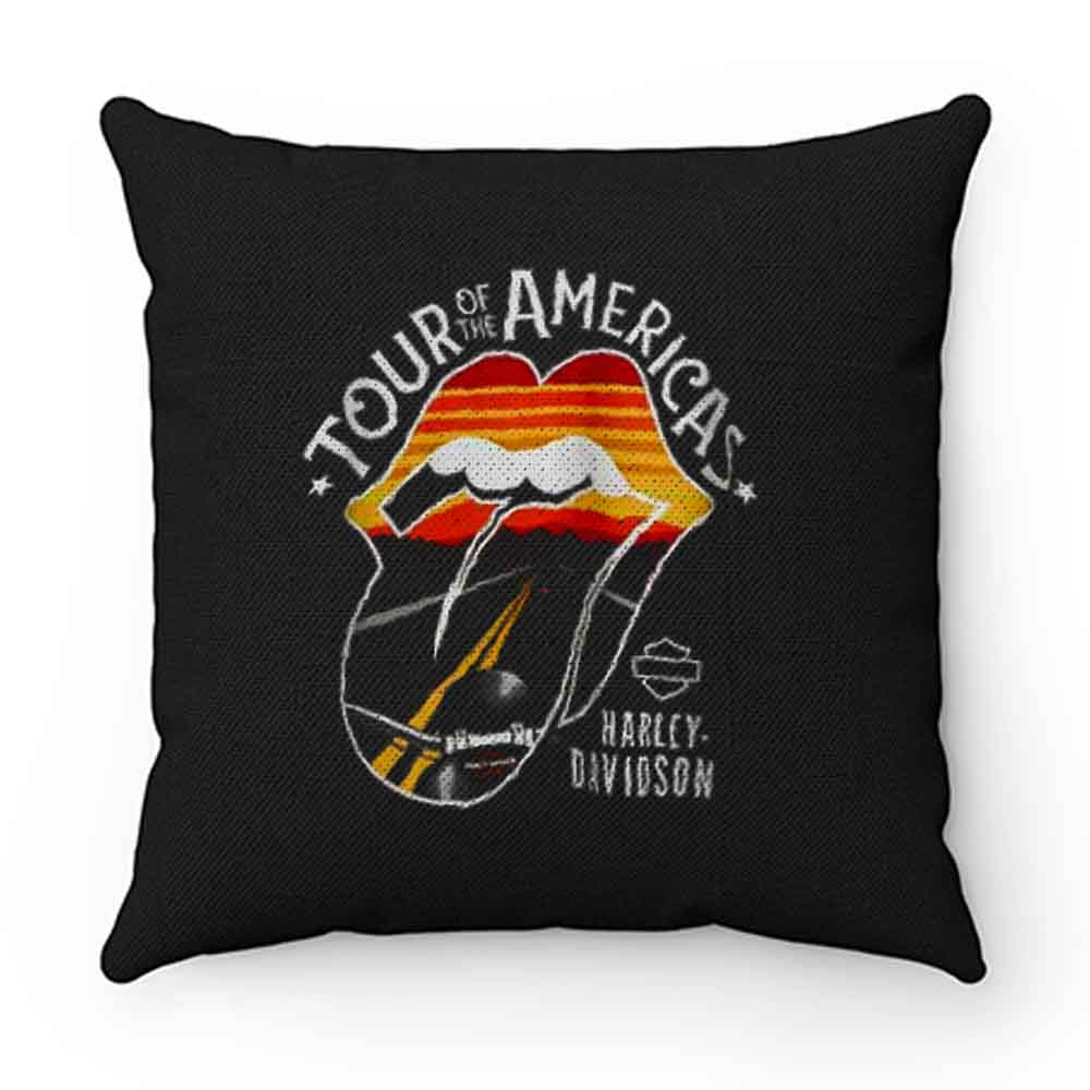 Harley Davidson Rolling Stones America Tour Pillow Case Cover