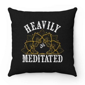 Heavily Meditated Yoga Pillow Case Cover