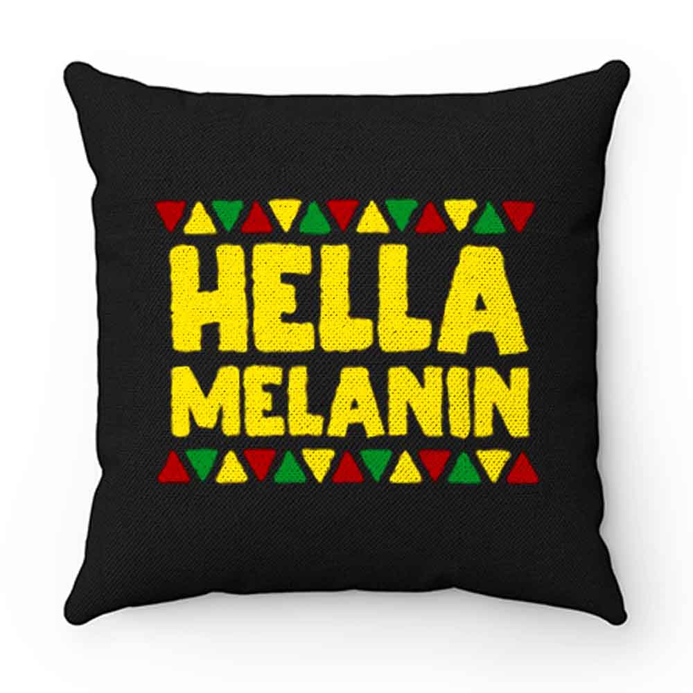Hella Melanin Black Lives Matter Pride Pillow Case Cover