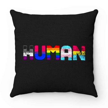 Human Lgbt Gay Pride Month Transgender Rainbow Equal Pillow Case Cover