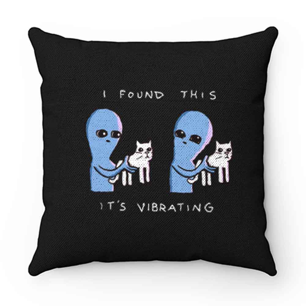 I Found This Its Vibrating Funny Cat Pillow Case Cover