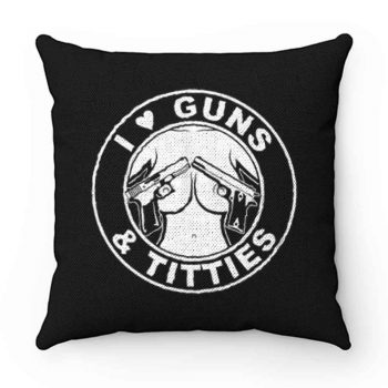 I Love Guns Pillow Case Cover