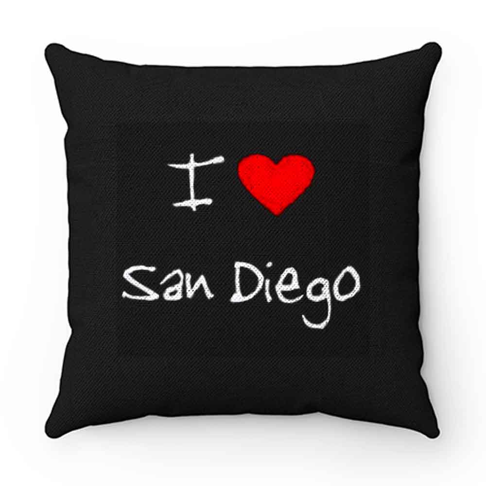 I Love Heart San Diego Pillow Case Cover