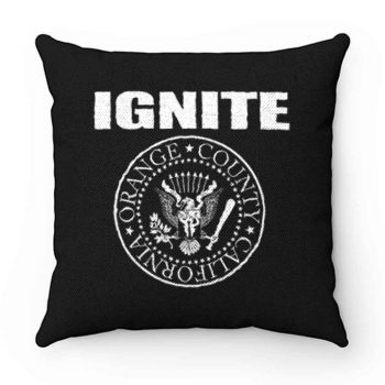 IGNITE PRESIDENT BLACK HARDCORE ORANGE COUNTY CALIFORNIA Pillow Case Cover