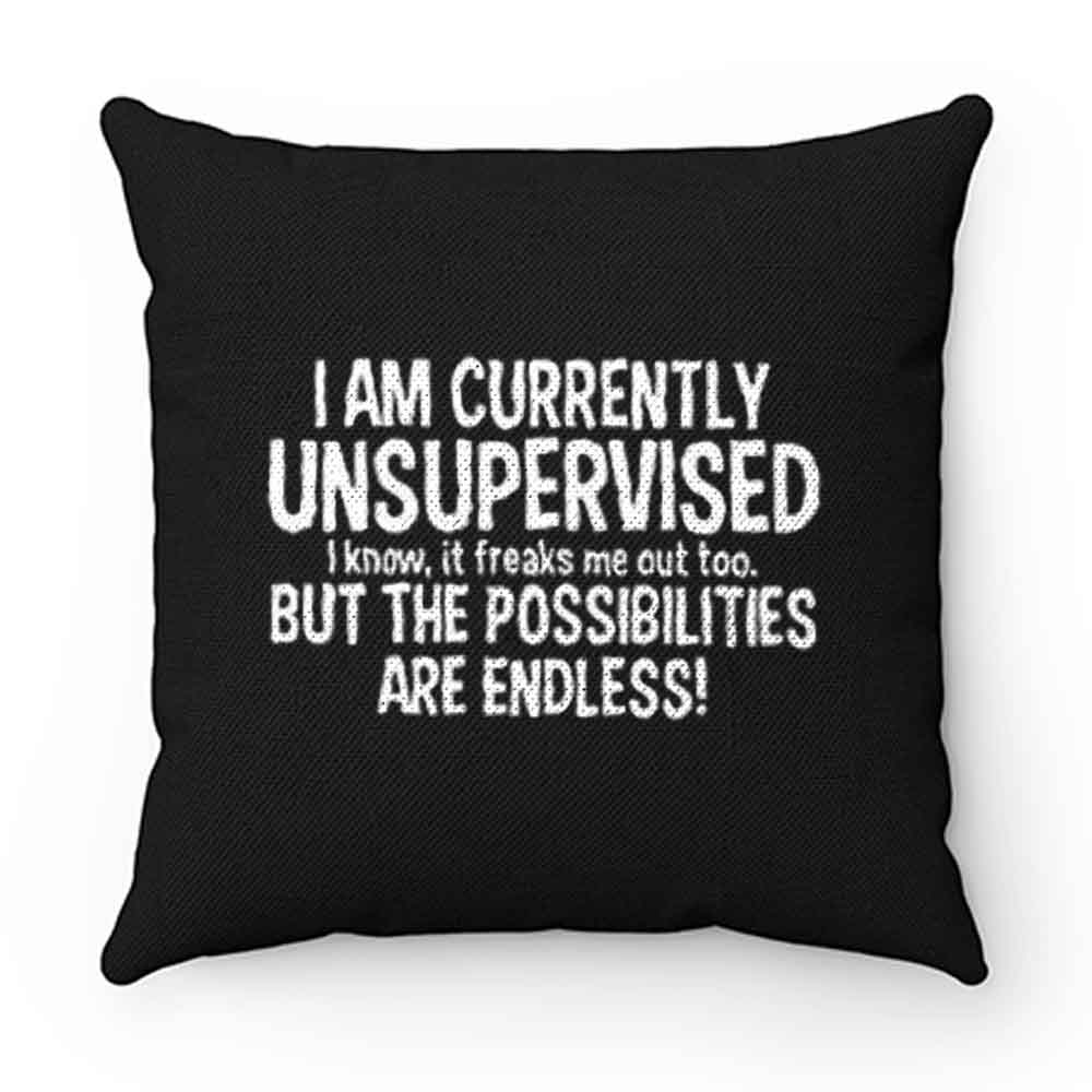 IM CURRENTLY UNSUPERVISED Pillow Case Cover