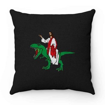 Jesus on Dinosaur Pillow Case Cover