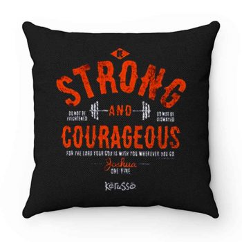 Kerusso Boys Athletic Shirt Navy Blue Strong Courageous Kids Christian Pillow Case Cover