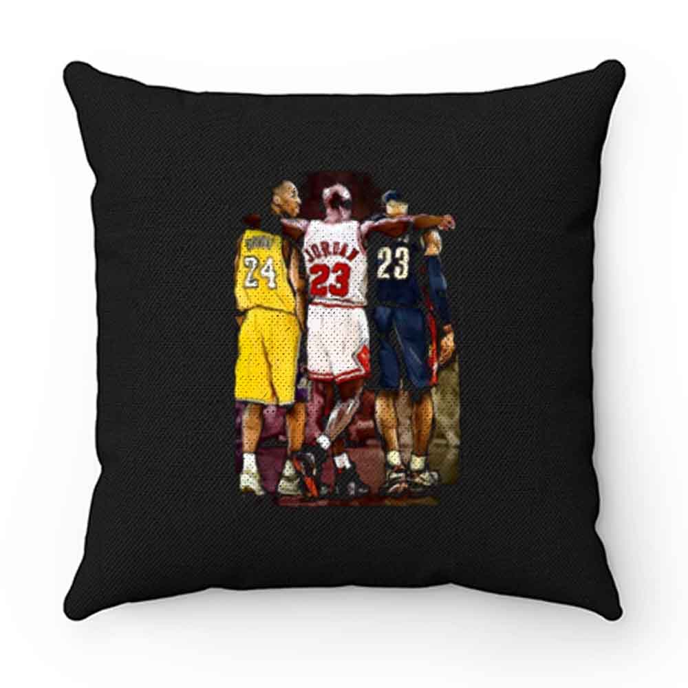 Kobe Bryant Michael Jordan Lebron James Basketball Fan Pillow Case Cover