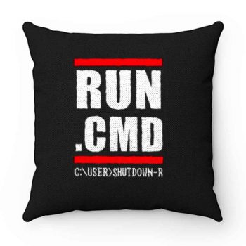 RUN CMD Computer Programmer Pillow Case Cover