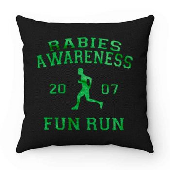 Rabies Awareness Fun Run Michael Scott The Office 5k Funny Humor Pillow Case Cover