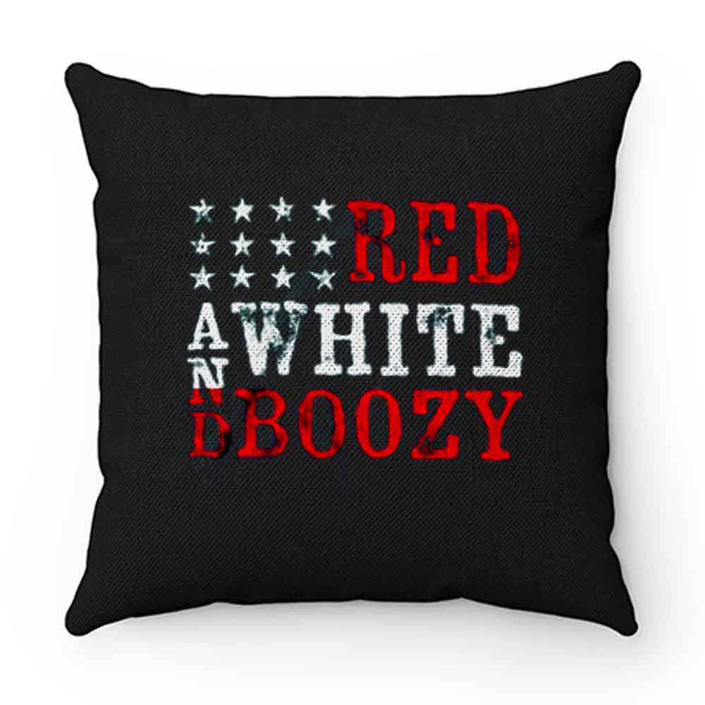 Red And White Boozy Pillow Case Cover