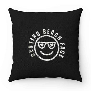 Resting Beach Face Pillow Case Cover