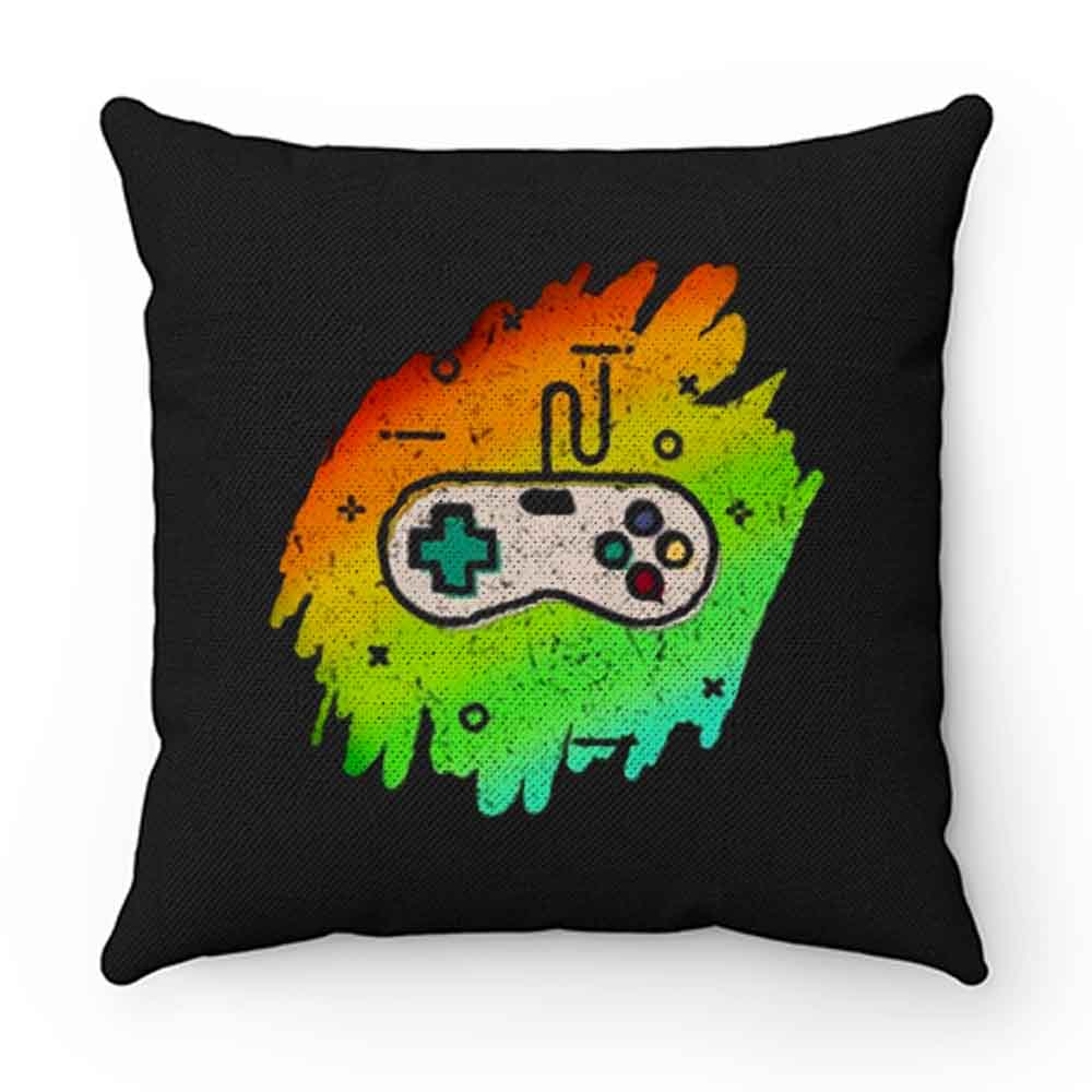 Retro Video Game Youth Vintage Gaming Distressed Pillow Case Cover