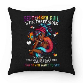 September Girl With Three Sides Pillow Case Cover