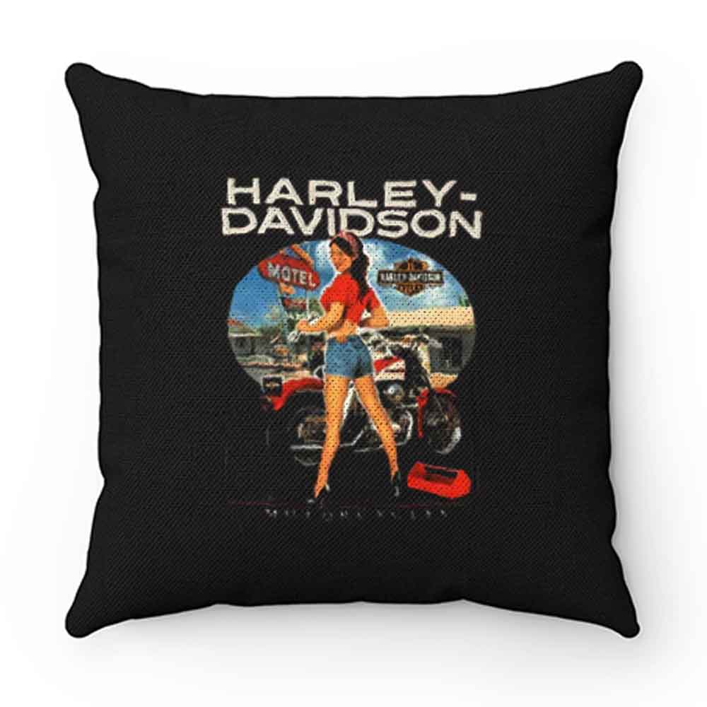 Sexy Girl Harley Davidson Pillow Case Cover