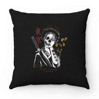 Skull Geisha Pillow Case Cover