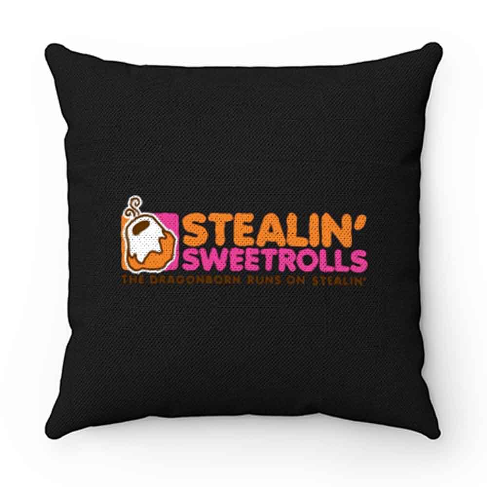Skyrim Stealing Sweetrolls Dragonborn Dunkin Donuts Pillow Case Cover
