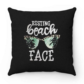 Sun Glasses Resting Beach Face Pillow Case Cover