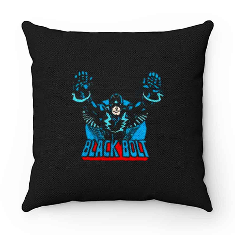 Superhero Comic Retro Black Bolt Pillow Case Cover