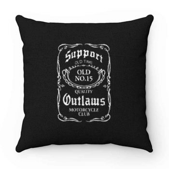 Support Your Local Outlaws Biker Motorcycle Mc Pillow Case Cover