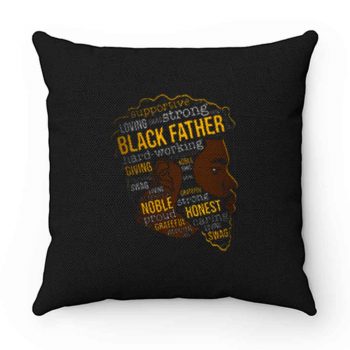 Supportive Loving Black Father Pillow Case Cover